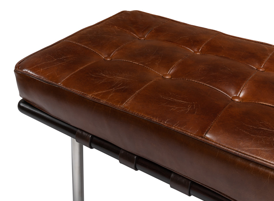 Prince Albert Bench Vintage Havana Leather