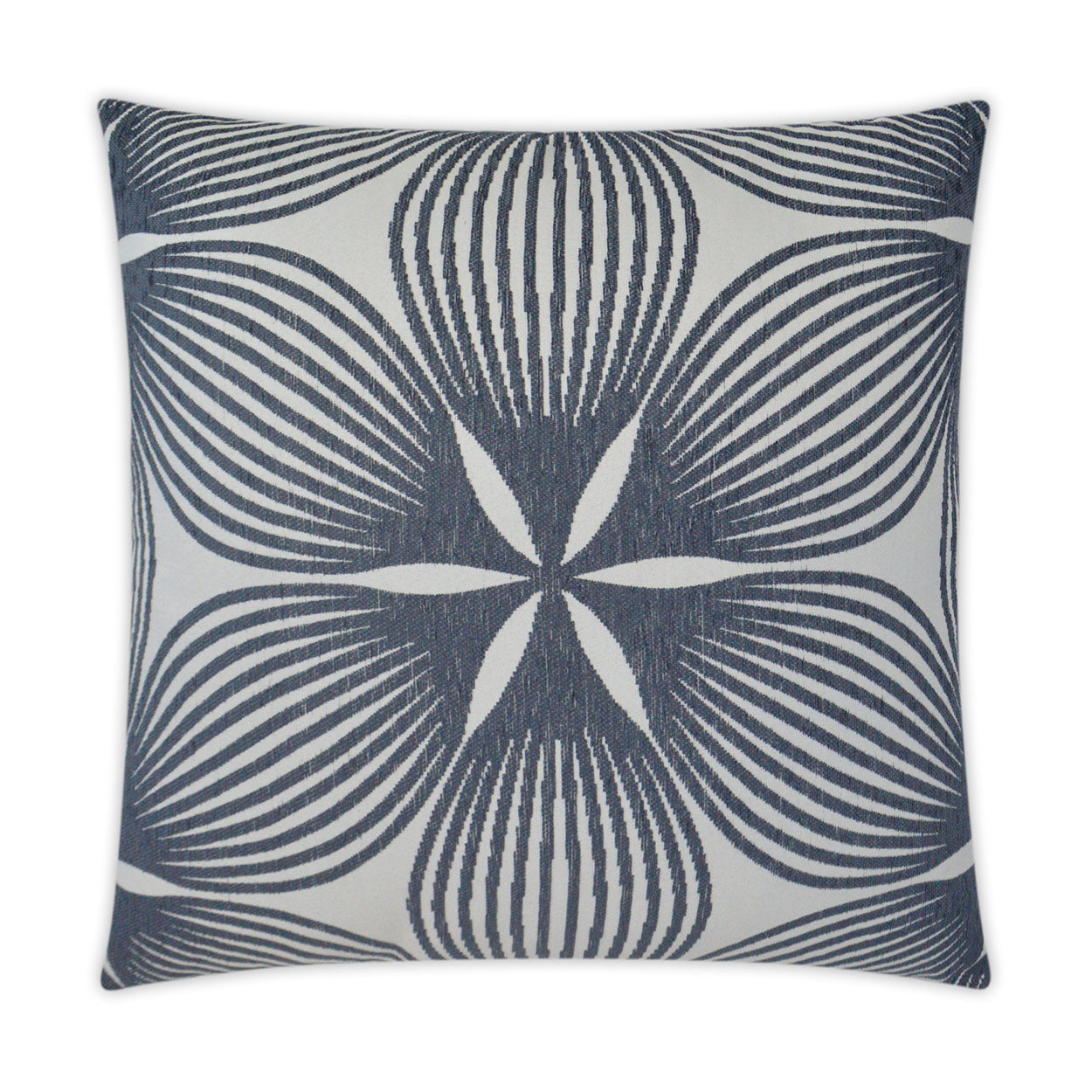 Sunglow Indigo Blue Throw Pillow With Insert