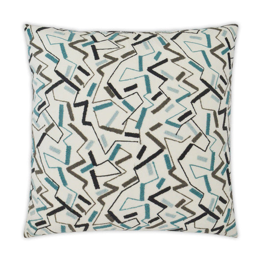 D.V. Kap Riker Blue Throw Pillow With Insert