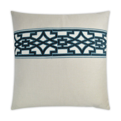 Lyon Pearl Blue Throw Pillow With Insert