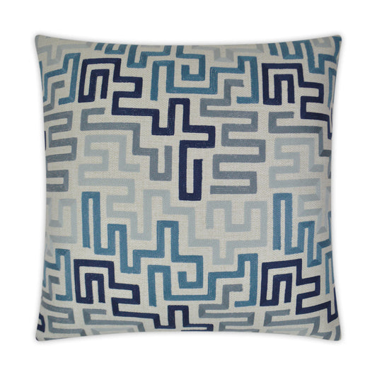 D.V. Kap Labyrinth Indigo Blue Throw Pillow Insert