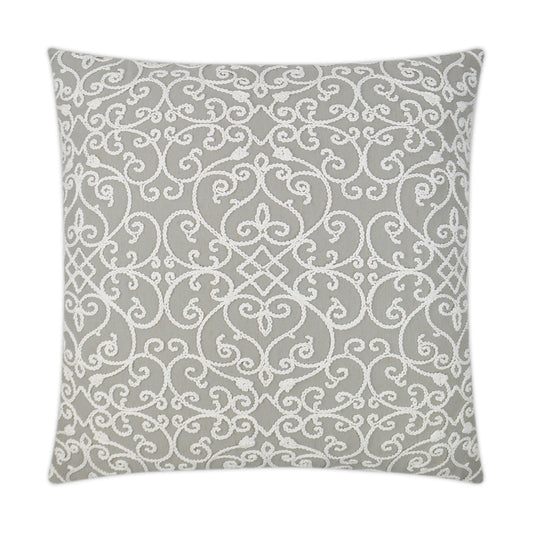 D.V. Kap Serafim Stone Grey Throw Pillow With Insert