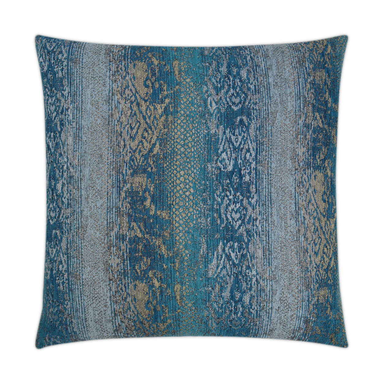 Mikadoon Peacock Blue Throw Pillow With Insert