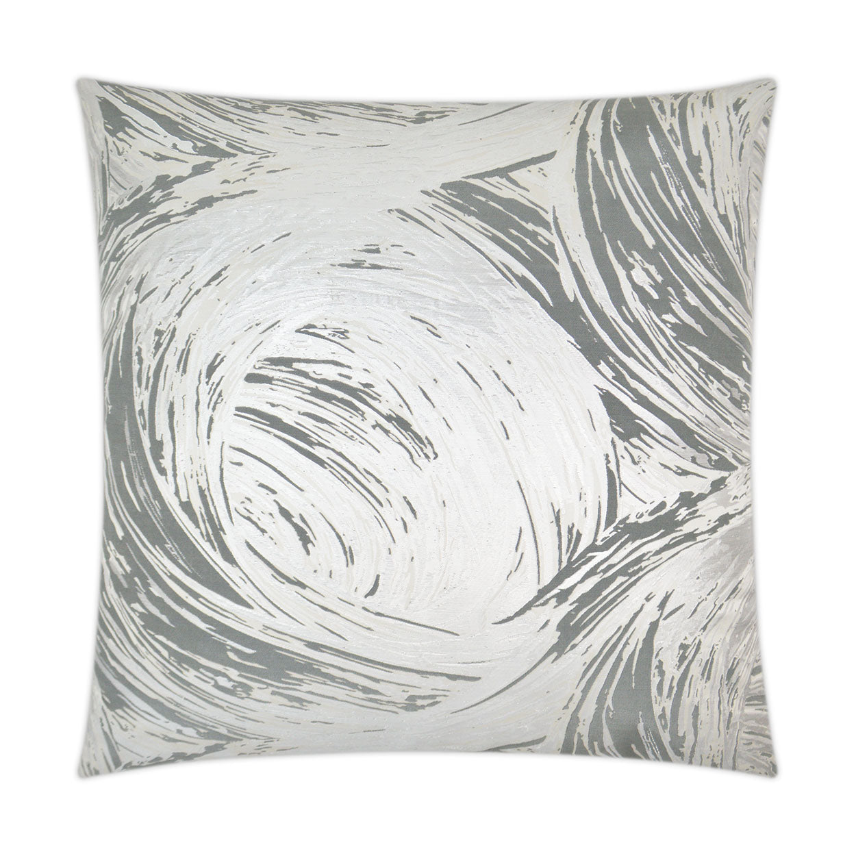 Tornado Pewter Grey Throw Pillow With Insert