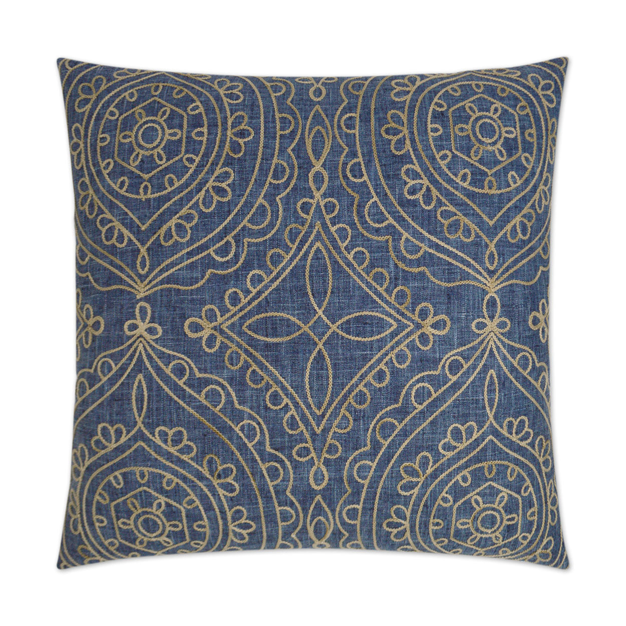 Timelessness Denim Blue Throw Pillow With Insert