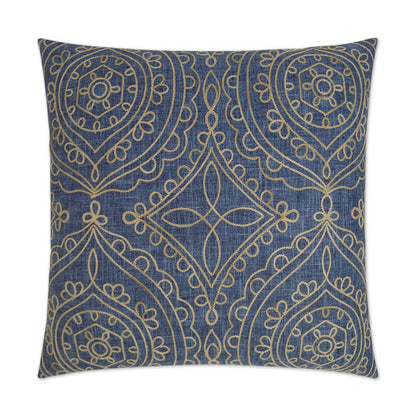 Timelessness Denim Blue Throw Pillow With Insert