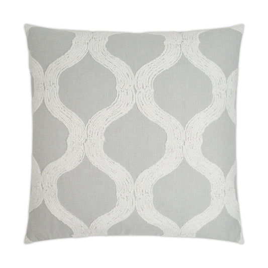 D.V. Kap French Twist Grey Throw Pillow With Insert