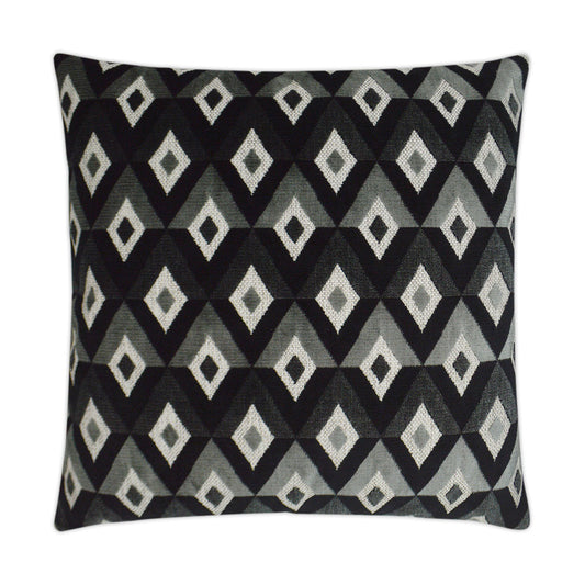 D.V. Kap Meta Ebony Black Throw Pillow With Insert