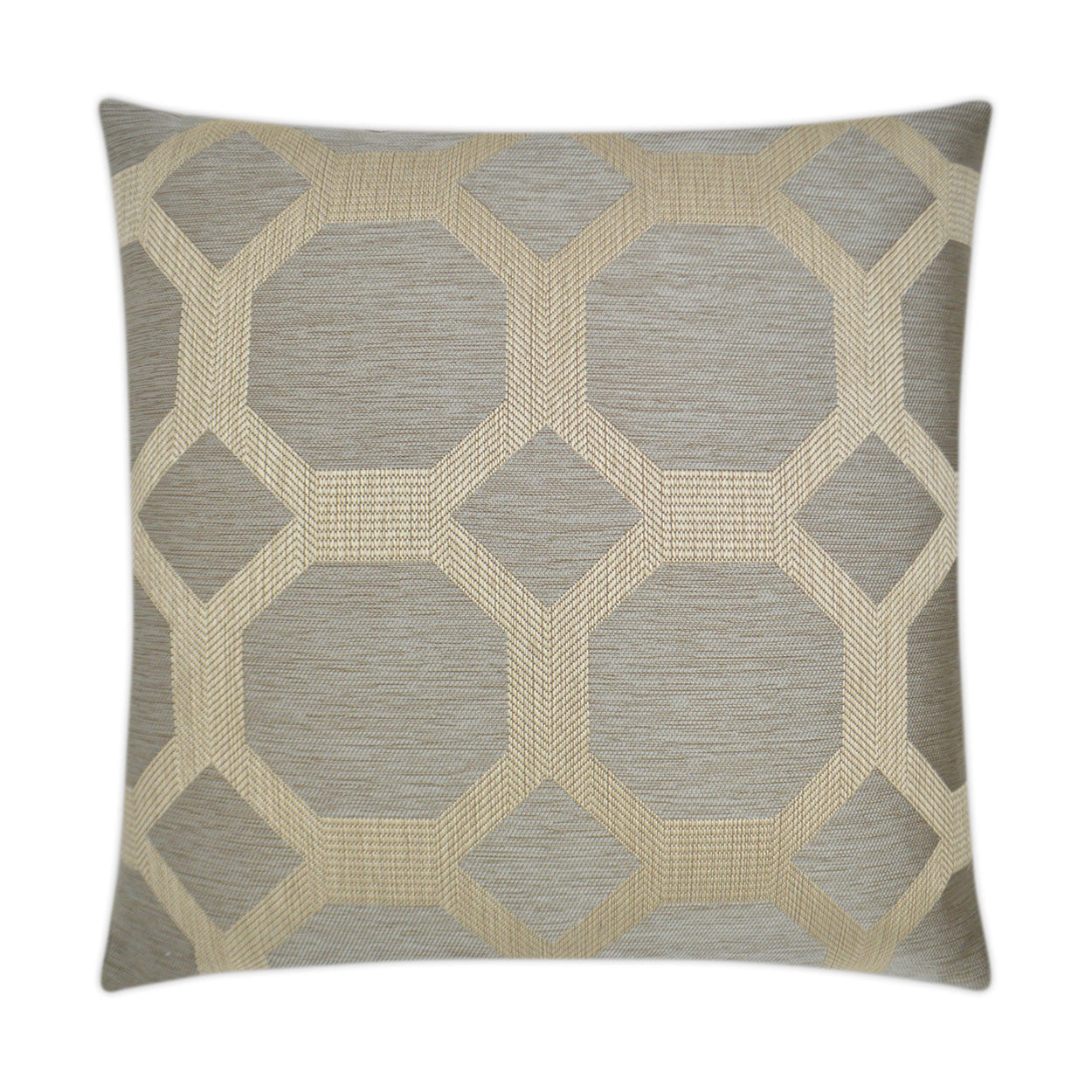 Statler Taupe Brown Throw Pillow With Insert