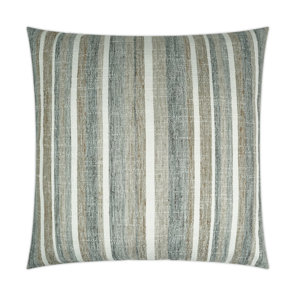 Faded Stripe Pillow - Grey