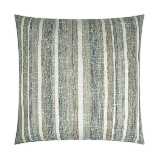 D.V. Kap Faded Stripe Brown Throw Pillow With Insert