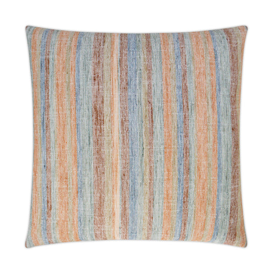 D.V. Kap Faded Stripe Spice Red Throw Pillow Insert