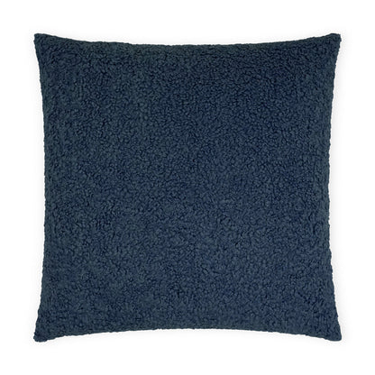 Poodle Navy Blue Throw Pillow With Insert