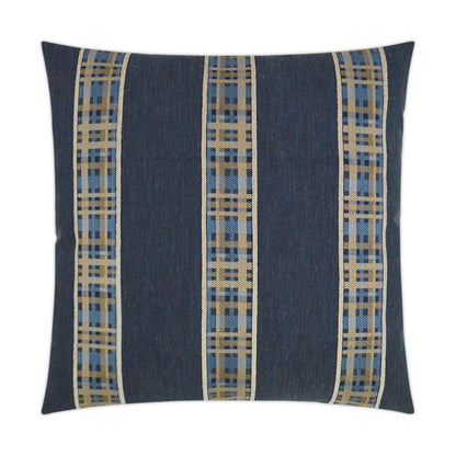 Rivulet Denim Blue Throw Pillow With Insert