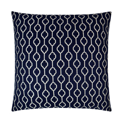 Striker Navy Blue Throw Pillow With Insert