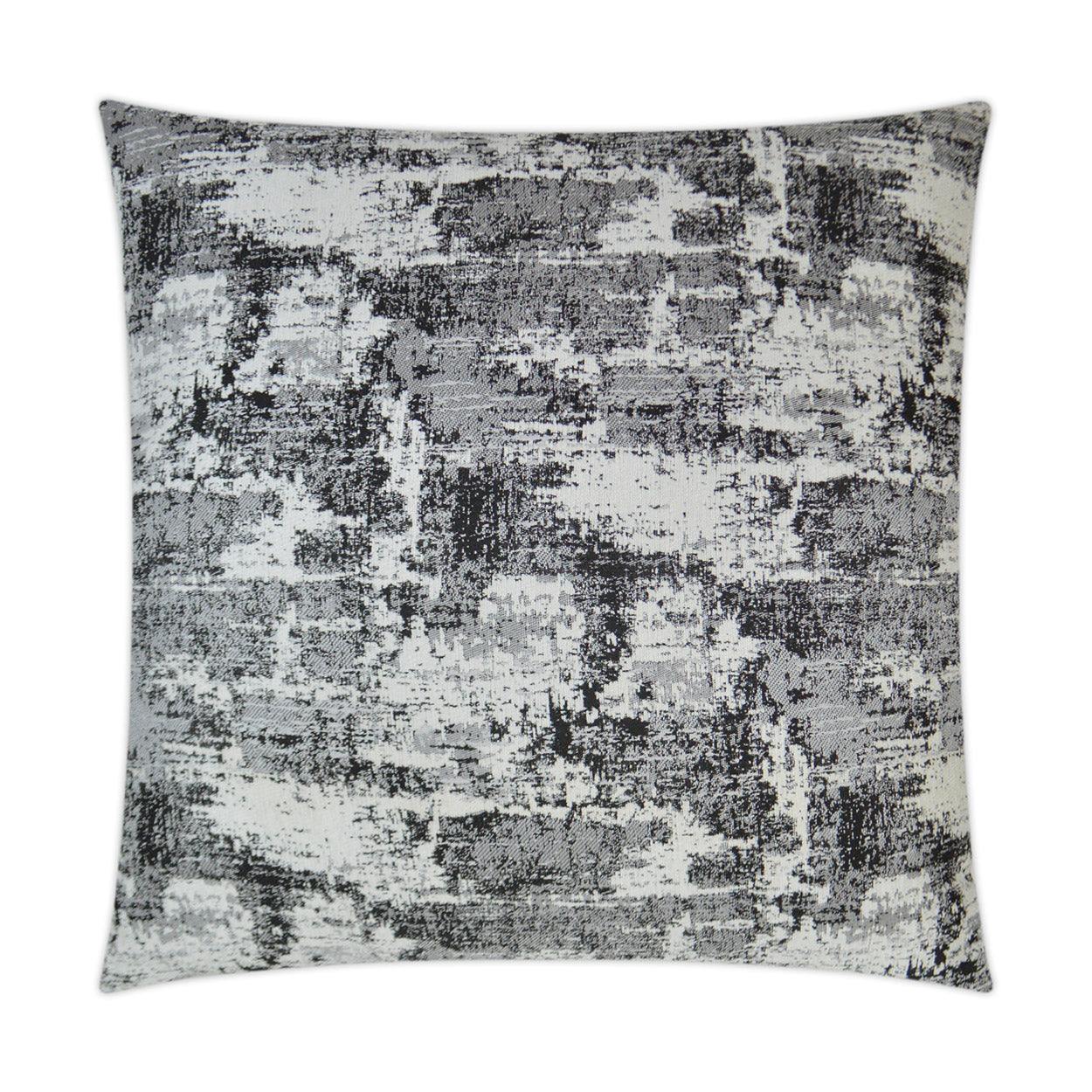 Textural Charcoal Grey Throw Pillow With Insert