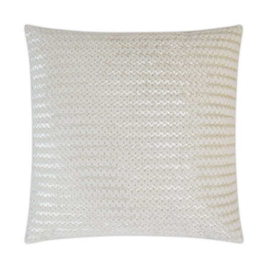 D.V. Kap Gene Fur Ivory Throw Pillow With Insert