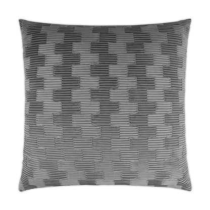 Ruche Slate Grey Throw Pillow With Insert