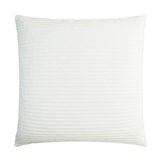D.V. Kap Pleatte Coconut White Throw Pillow Insert
