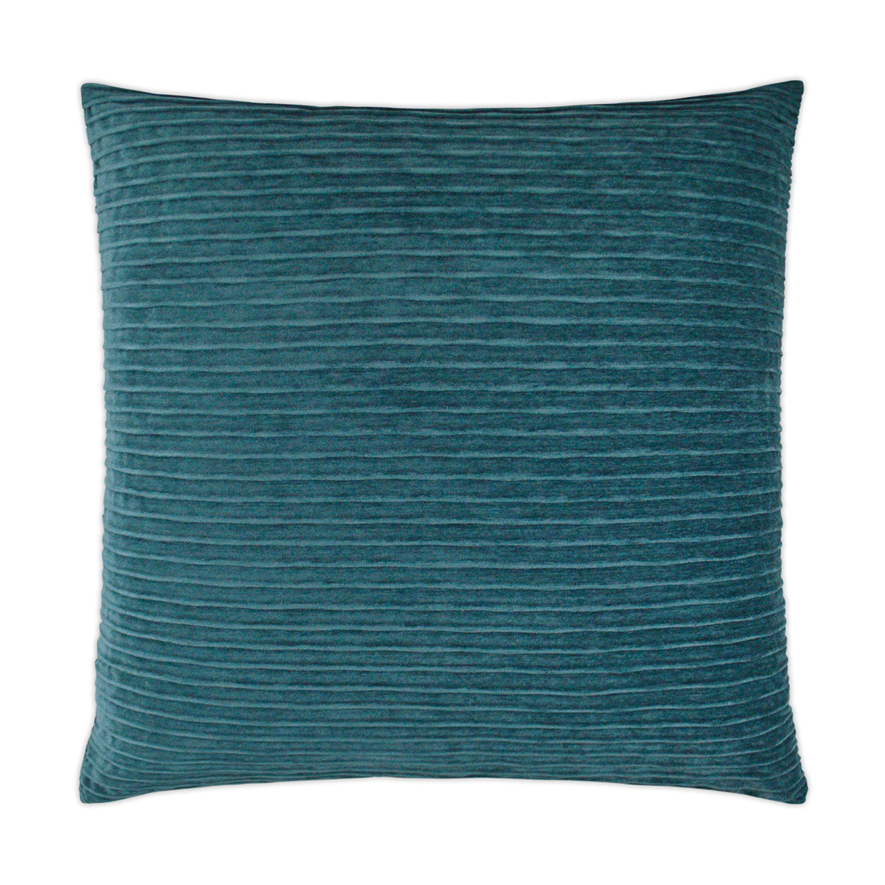 Pleatte Peacock Teal Throw Pillow With Insert