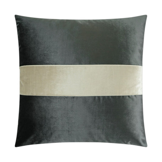 D.V. Kap Iridescence Band Graphite Grey Throw Pillow Insert