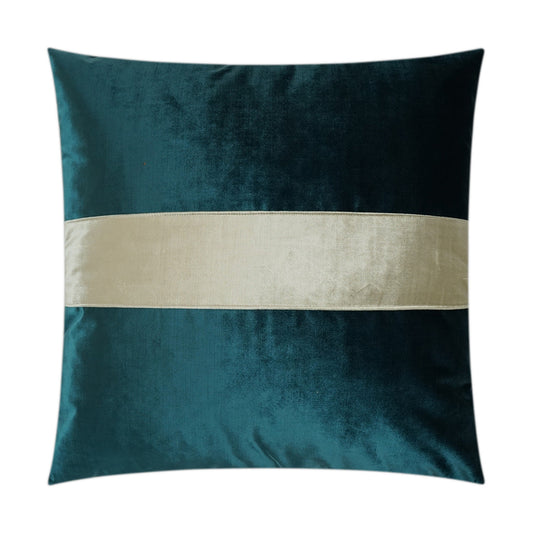 D.V. Kap Iridescence Band Peacock Blue Throw Pillow Insert