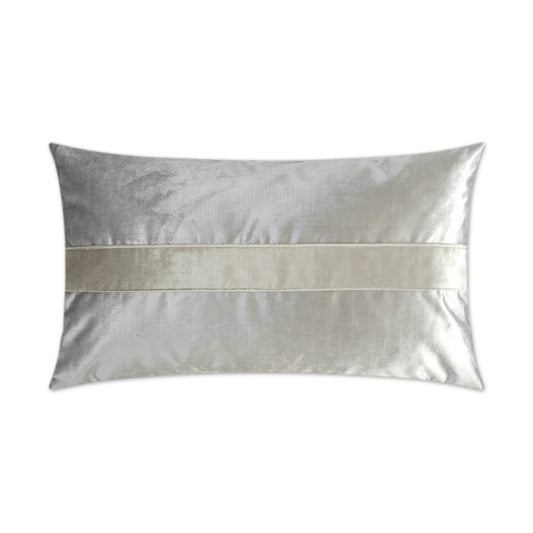 D.V. Kap Iridescence Band Lumbar Silver Throw Pillow Insert