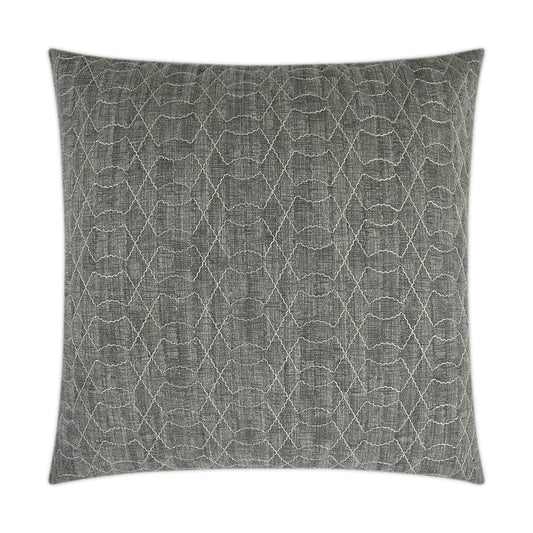 D.V. Kap Shipka Chrome Grey Throw Pillow With Insert