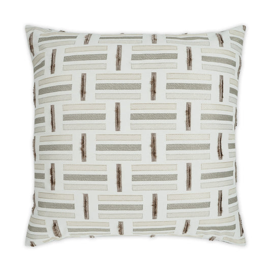 D.V. Kap Toe Tapper Off-Whites White Throw Pillow Insert