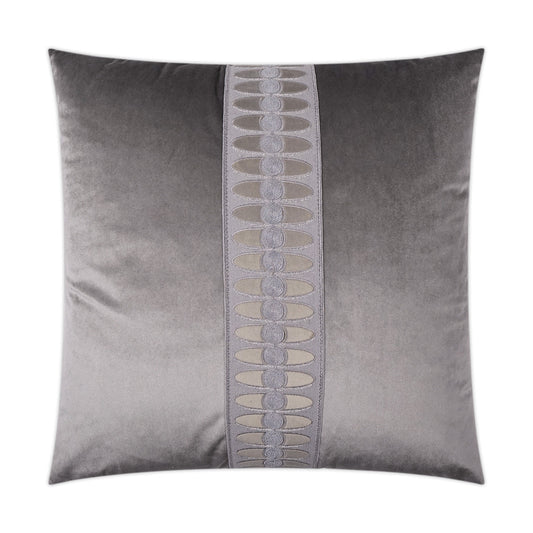 D.V. Kap Mati Velvet Grey Throw Pillow With Insert