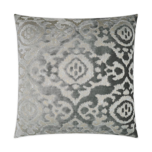 D.V. Kap Fretwork Grey Throw Pillow With Insert