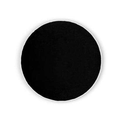 Posh Circle Black Throw Pillow With Insert