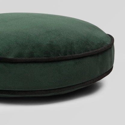 Posh Circle Forest Green Throw Pillow With Insert