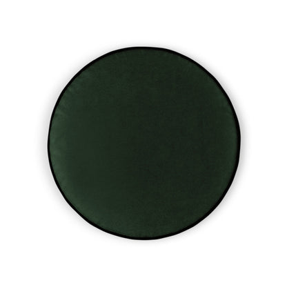 Posh Circle Forest Green Throw Pillow With Insert