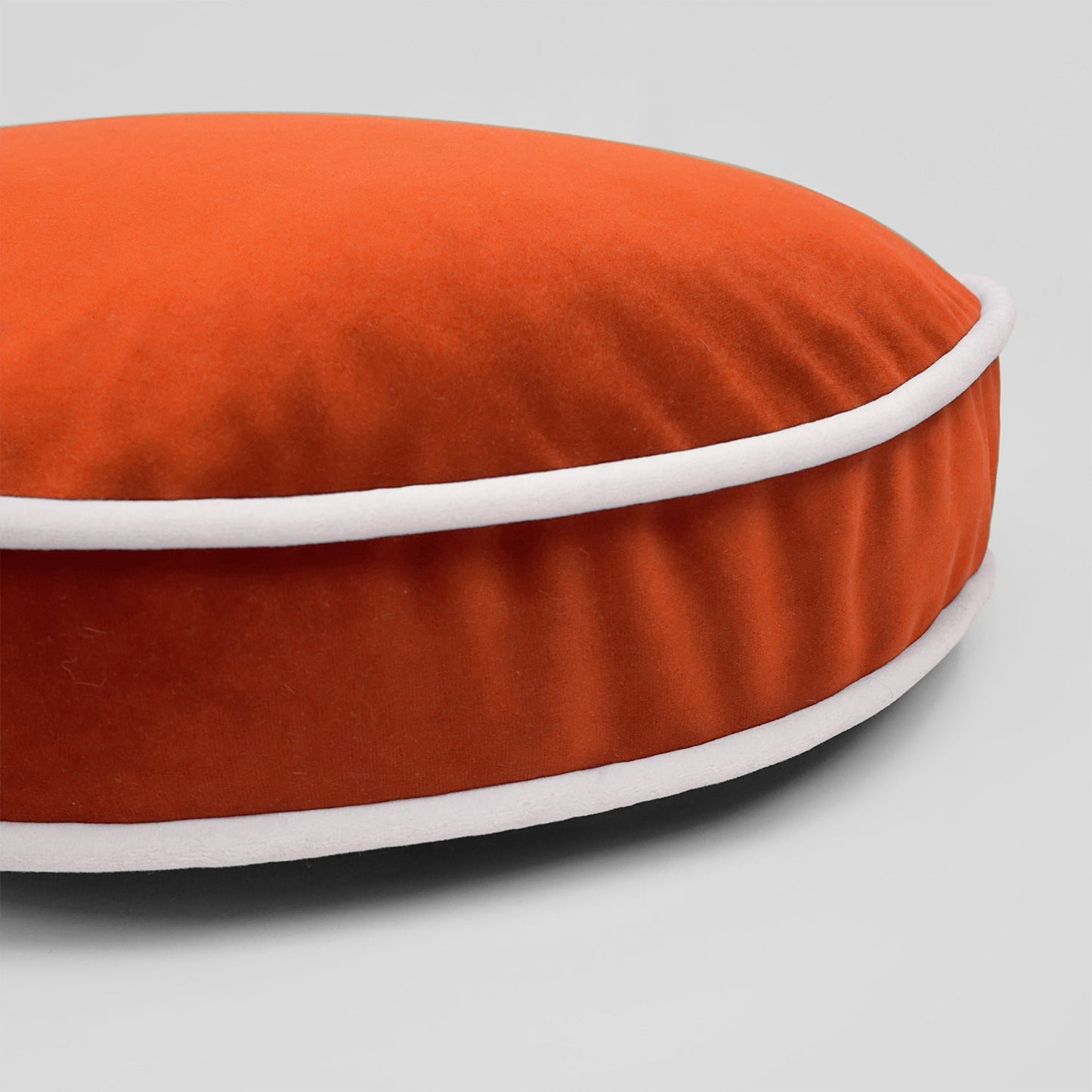 Posh Circle Orange Throw Pillow With Insert