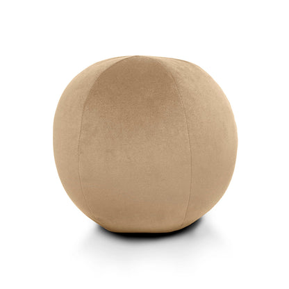 Posh Ball Taupe Throw Pillow With Insert