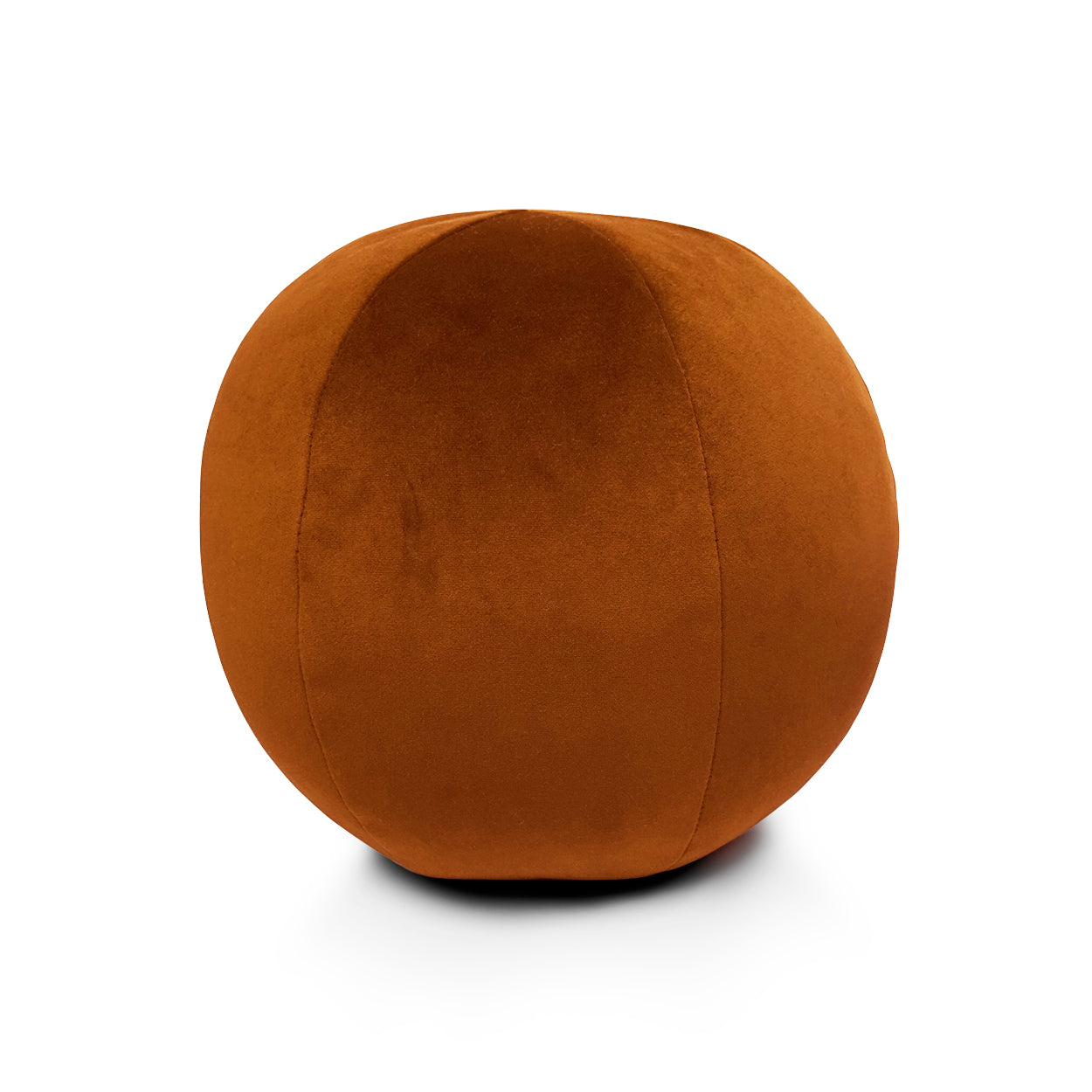 Posh Ball Copper Red Throw Pillow With Insert