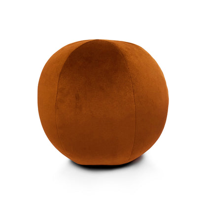 Posh Ball Copper Red Throw Pillow With Insert