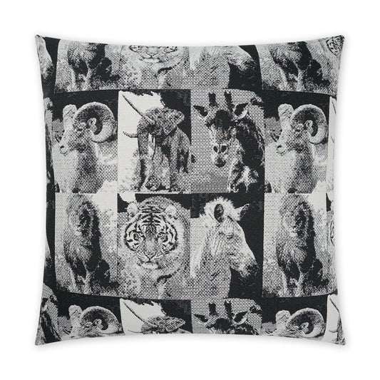 D.V. Kap Zoology Black Throw Pillow With Insert