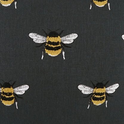 Busy Bee Pillow - Charcoal