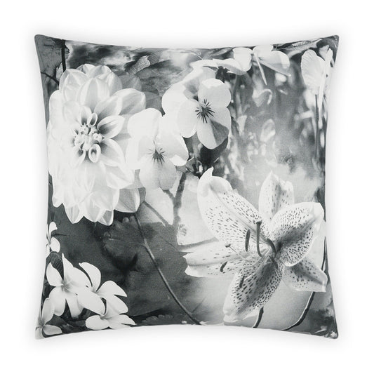 D.V. Kap Superbloom Grey Throw Pillow With Insert