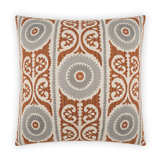 D.V. Kap Selma Rust Grey Throw Pillow With Insert