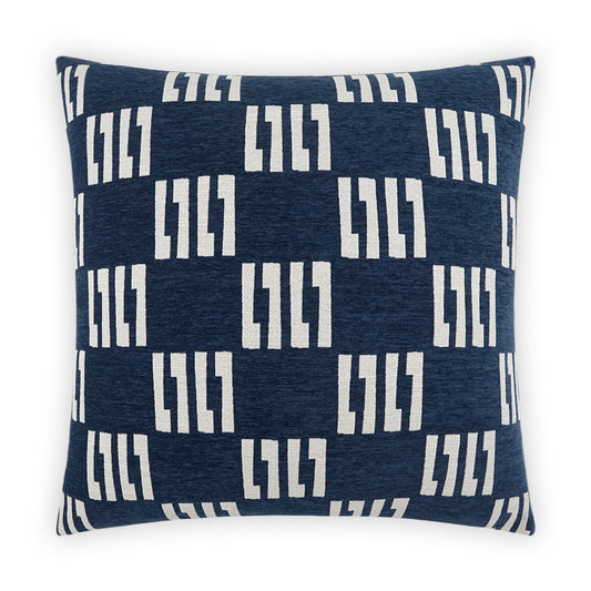 D.V. Kap Milo Navy Blue Throw Pillow With Insert