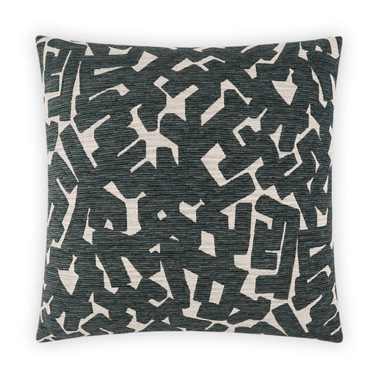 D.V. Kap Hero Charcoal Black Throw Pillow With Insert
