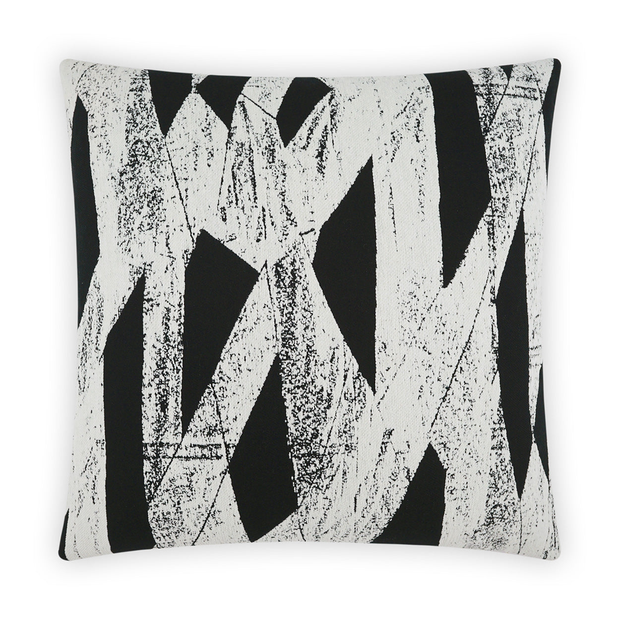 Ozone Ebony Black Throw Pillow With Insert