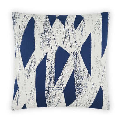 Ozone Sapphire Blue Throw Pillow With Insert