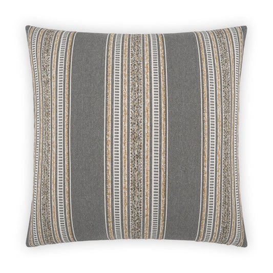 D.V. Kap Larsen Carbon Grey Throw Pillow With Insert