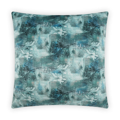 Mare Nostrum Teal Throw Pillow With Insert