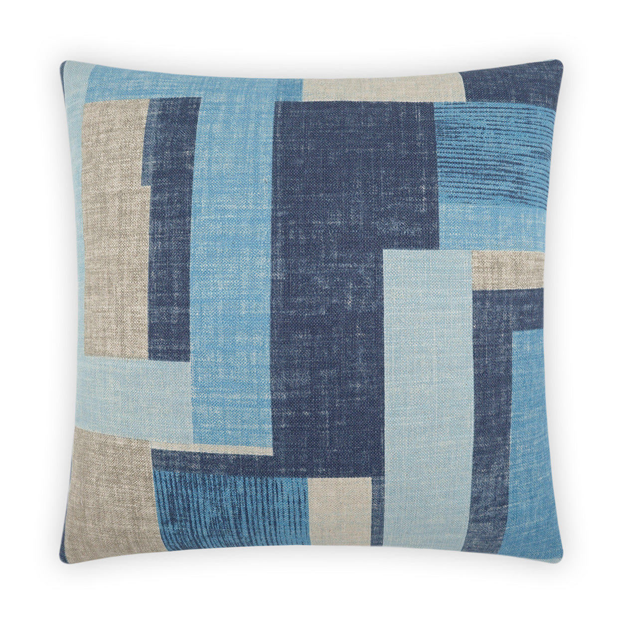 Duplex Blue Throw Pillow With Insert