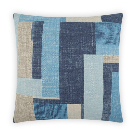 D.V. Kap Duplex Blue Throw Pillow With Insert